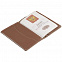 Обложка для паспорта, коричневая с логотипом в Белгороде заказать по выгодной цене в кибермаркете AvroraStore