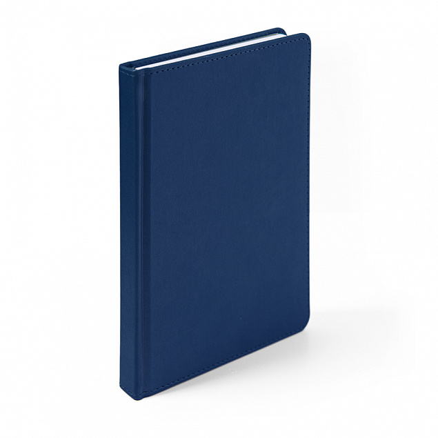 Ежедневник недатированный Campbell, А5,  темно-синий, белый блок с логотипом в Белгороде заказать по выгодной цене в кибермаркете AvroraStore