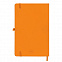Бизнес-блокнот А5  "Silky", оранжевый,  твердая обложка,  в клетку с логотипом в Белгороде заказать по выгодной цене в кибермаркете AvroraStore