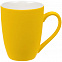 Кружка Good Morning с покрытием софт-тач, желтая с логотипом в Белгороде заказать по выгодной цене в кибермаркете AvroraStore