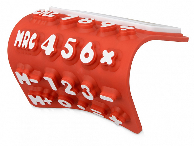 Калькулятор Splitz, красный с логотипом в Белгороде заказать по выгодной цене в кибермаркете AvroraStore