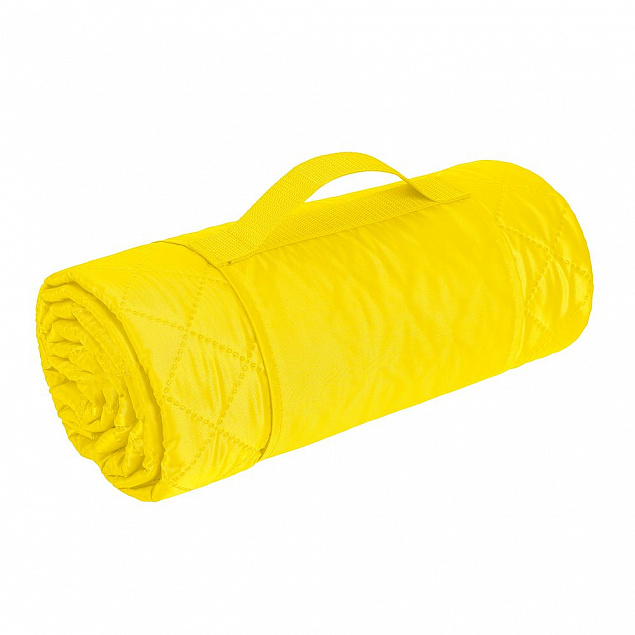 Плед для пикника Comfy, желтый с логотипом в Белгороде заказать по выгодной цене в кибермаркете AvroraStore