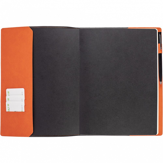 Ежедневник в суперобложке Brave Book, недатированный, оранжевый с логотипом в Белгороде заказать по выгодной цене в кибермаркете AvroraStore