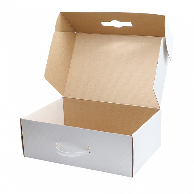 Подарочная коробка из МГК (с ручкой) 35,5*23,4*12,5 см с логотипом в Белгороде заказать по выгодной цене в кибермаркете AvroraStore