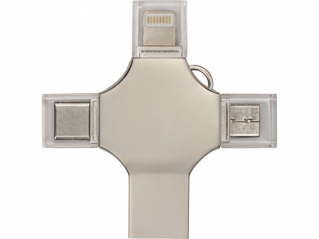 USB-флешка 3.0 на 32 Гб 4-в-1 «Ultra» с логотипом в Белгороде заказать по выгодной цене в кибермаркете AvroraStore