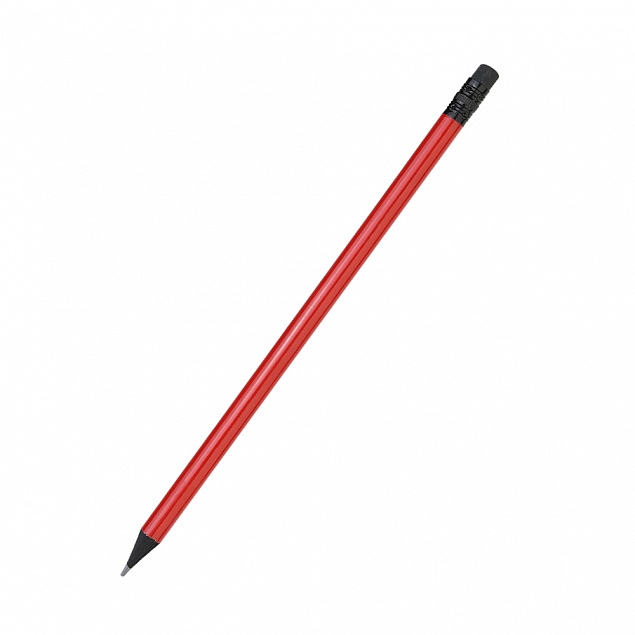 Карандаш Negro с цветным корпусом - Красный PP с логотипом в Белгороде заказать по выгодной цене в кибермаркете AvroraStore