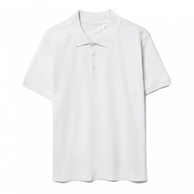Рубашка поло мужская Virma Stretch, белая с логотипом в Белгороде заказать по выгодной цене в кибермаркете AvroraStore