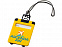 Бирка для багажа Taggy, желтый с логотипом в Белгороде заказать по выгодной цене в кибермаркете AvroraStore