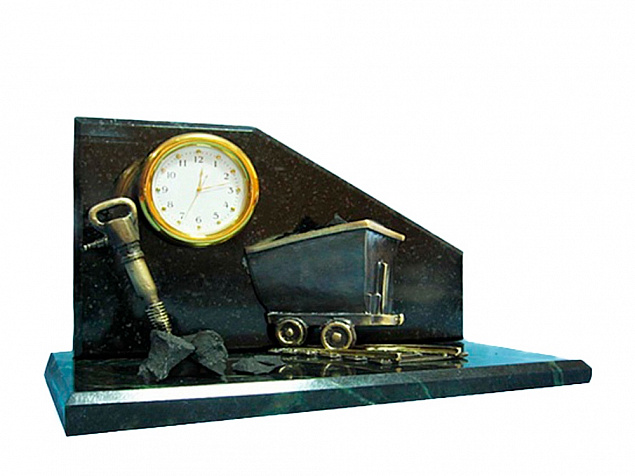 Настольный часы «Угольный натюрморт» с логотипом в Белгороде заказать по выгодной цене в кибермаркете AvroraStore