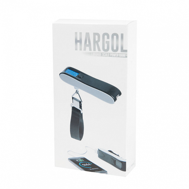Универсальное зарядное устройство "Hargol" (2200mAh) с багажными весами с логотипом в Белгороде заказать по выгодной цене в кибермаркете AvroraStore