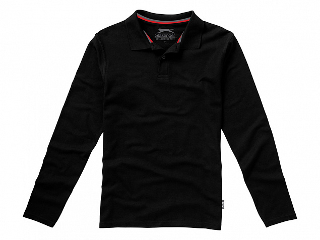Рубашка поло "Point" мужская с длинным рукавом с логотипом в Белгороде заказать по выгодной цене в кибермаркете AvroraStore