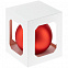 Елочный шар Finery Matt, 10 см, матовый красный с логотипом в Белгороде заказать по выгодной цене в кибермаркете AvroraStore