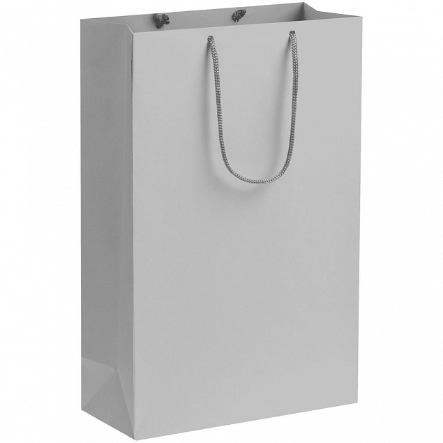 Пакет бумажный Porta, средний, серый с логотипом в Белгороде заказать по выгодной цене в кибермаркете AvroraStore