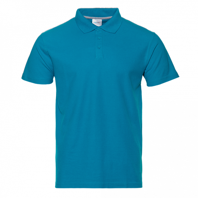 Рубашка поло мужская STAN хлопок/полиэстер 185, 104 Лазурный с логотипом в Белгороде заказать по выгодной цене в кибермаркете AvroraStore