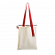 Шопер Superbag (неокрашенный с красным) с логотипом в Белгороде заказать по выгодной цене в кибермаркете AvroraStore