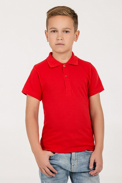 Рубашка поло детская Virma Kids, красная с логотипом в Белгороде заказать по выгодной цене в кибермаркете AvroraStore