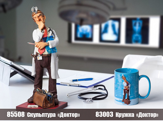 Кружка "Доктор" с логотипом в Белгороде заказать по выгодной цене в кибермаркете AvroraStore