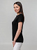 Футболка женская T-bolka Stretch Lady, черная с логотипом в Белгороде заказать по выгодной цене в кибермаркете AvroraStore