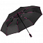 Зонт складной AOC Mini с цветными спицами, розовый с логотипом в Белгороде заказать по выгодной цене в кибермаркете AvroraStore