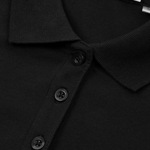 Рубашка поло женская PHOENIX WOMEN, черная с логотипом в Белгороде заказать по выгодной цене в кибермаркете AvroraStore