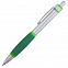 Ручка шариковая Boomer, с зелеными элементами с логотипом в Белгороде заказать по выгодной цене в кибермаркете AvroraStore