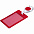 Чехол для пропуска с ретрактором Dorset, красный с логотипом в Белгороде заказать по выгодной цене в кибермаркете AvroraStore