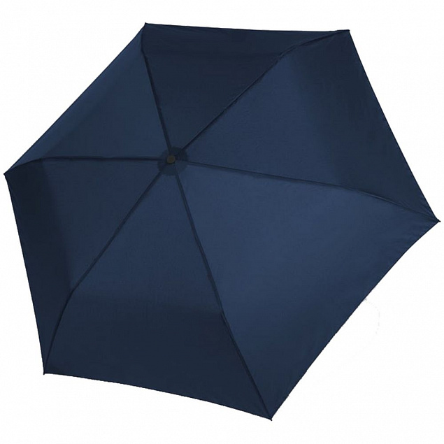 Зонт складной Zero 99, синий с логотипом в Белгороде заказать по выгодной цене в кибермаркете AvroraStore