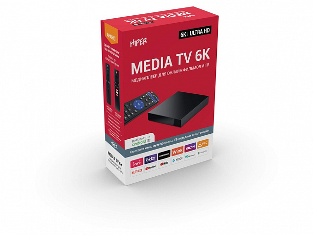 Медиаплеер  «MEDIA TV 6K» с логотипом в Белгороде заказать по выгодной цене в кибермаркете AvroraStore