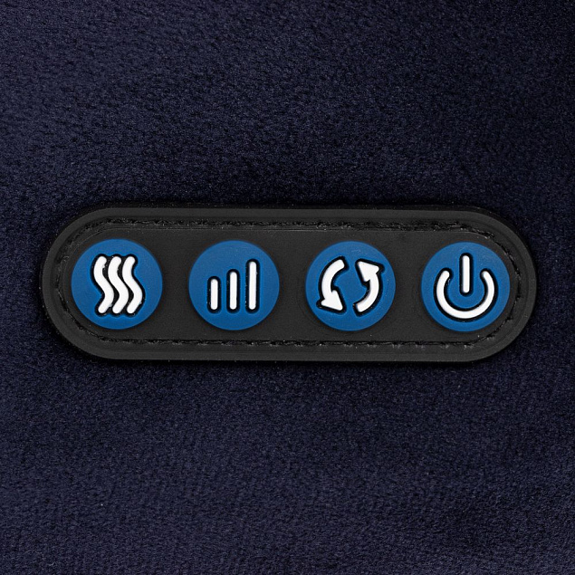 Дорожная подушка-массажер inRelax, синяя с логотипом в Белгороде заказать по выгодной цене в кибермаркете AvroraStore