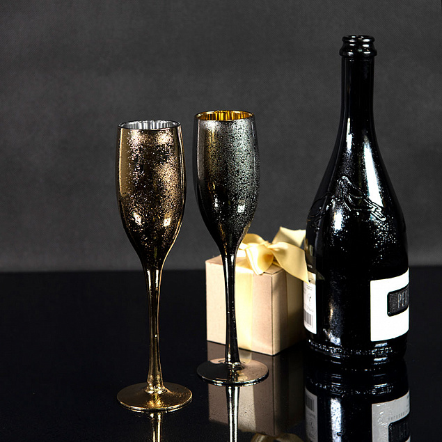 Набор бокалов для шампанского MOONSUN (2шт) с логотипом в Белгороде заказать по выгодной цене в кибермаркете AvroraStore