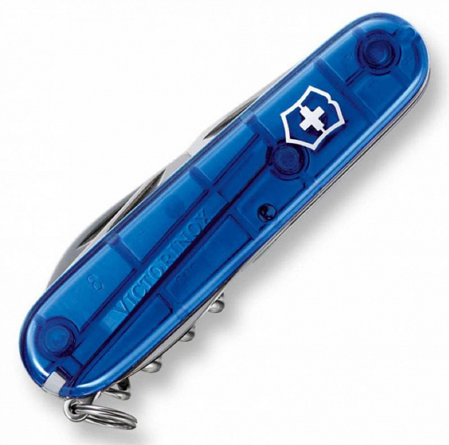 Офицерский нож Spartan 91, прозрачный синий с логотипом в Белгороде заказать по выгодной цене в кибермаркете AvroraStore