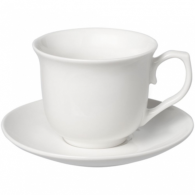 Чайная пара Small Talk, белая с логотипом в Белгороде заказать по выгодной цене в кибермаркете AvroraStore