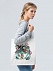 Холщовая сумка Floral, молочно-белая с логотипом в Белгороде заказать по выгодной цене в кибермаркете AvroraStore