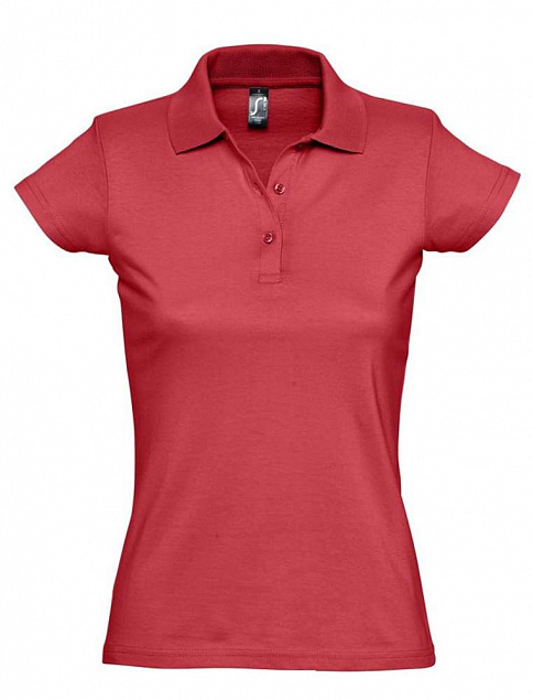 Рубашка поло женская Prescott Women 170, красная с логотипом в Белгороде заказать по выгодной цене в кибермаркете AvroraStore