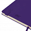 Бизнес-блокнот "Gracy", 130х210 мм, фиолет., кремовая бумага, гибкая обложка, в линейку, на резинке с логотипом в Белгороде заказать по выгодной цене в кибермаркете AvroraStore
