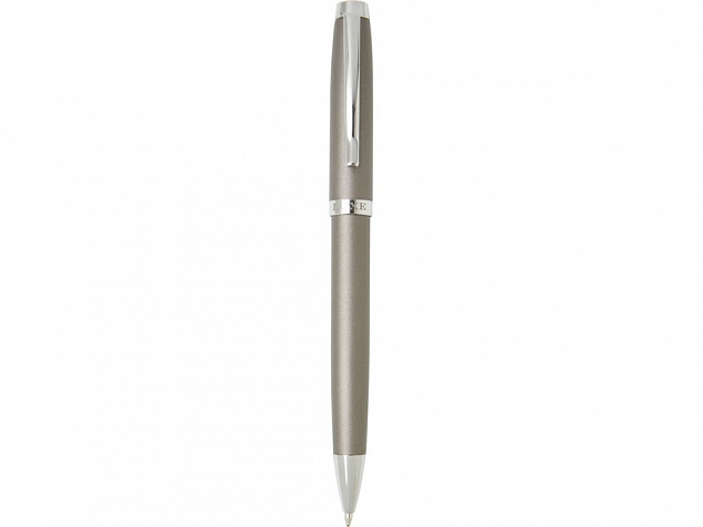 Шариковая ручка металлическая Vivace, серебристый матовый с логотипом в Белгороде заказать по выгодной цене в кибермаркете AvroraStore