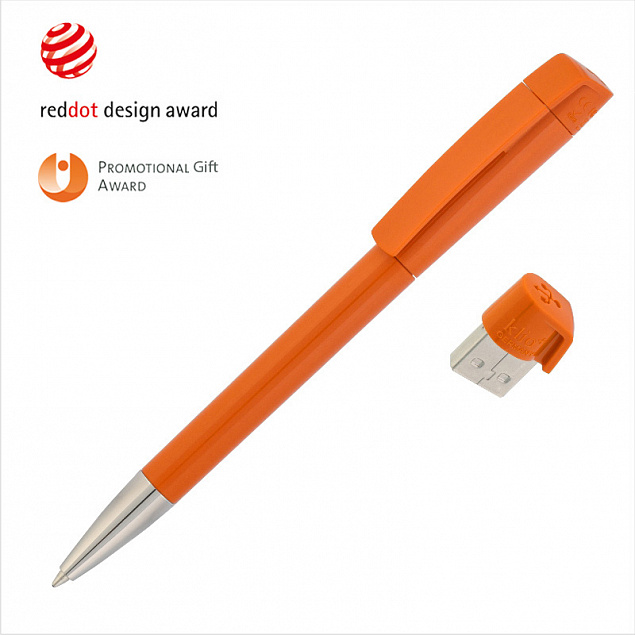 Ручка с флеш-картой USB 8GB «TURNUS M» с логотипом в Белгороде заказать по выгодной цене в кибермаркете AvroraStore