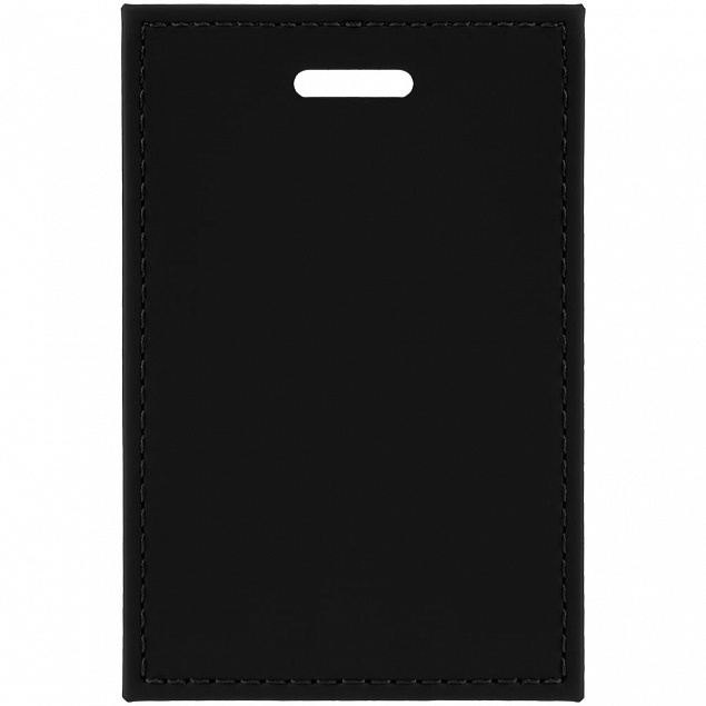 Чехол для пропуска Shall, черный с логотипом в Белгороде заказать по выгодной цене в кибермаркете AvroraStore