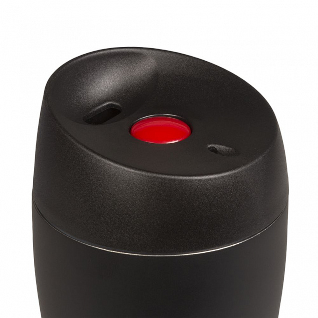 Термостакан Solingen, вакуумный, герметичный, черный с логотипом в Белгороде заказать по выгодной цене в кибермаркете AvroraStore