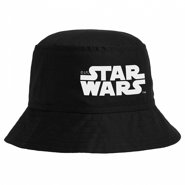 Панама Star Wars, черная с белым с логотипом в Белгороде заказать по выгодной цене в кибермаркете AvroraStore