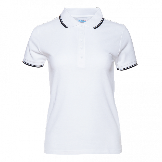Рубашка поло Рубашка женская 04BK Белый с логотипом в Белгороде заказать по выгодной цене в кибермаркете AvroraStore