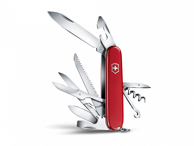 Нож перочинный «Huntsman», 91 мм, 15 функций с логотипом в Белгороде заказать по выгодной цене в кибермаркете AvroraStore
