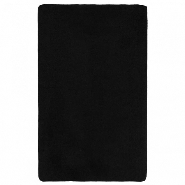 Флисовый плед Warm&Peace XL, черный с логотипом в Белгороде заказать по выгодной цене в кибермаркете AvroraStore