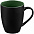 Кружка Bright Tulip, матовая, черная с зеленым с логотипом в Белгороде заказать по выгодной цене в кибермаркете AvroraStore