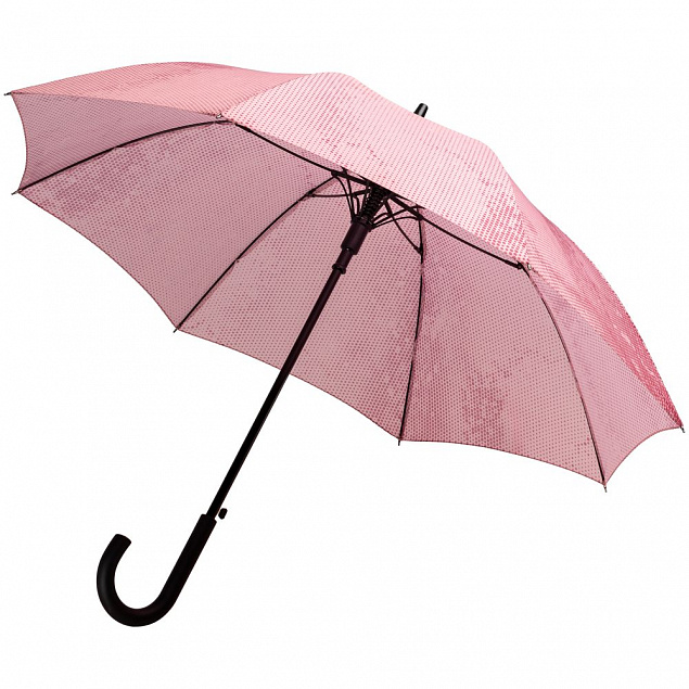 Зонт-трость Pink Marble с логотипом в Белгороде заказать по выгодной цене в кибермаркете AvroraStore