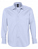 Рубашка мужская с длинным рукавом BRIGHTON, голубая с логотипом в Белгороде заказать по выгодной цене в кибермаркете AvroraStore