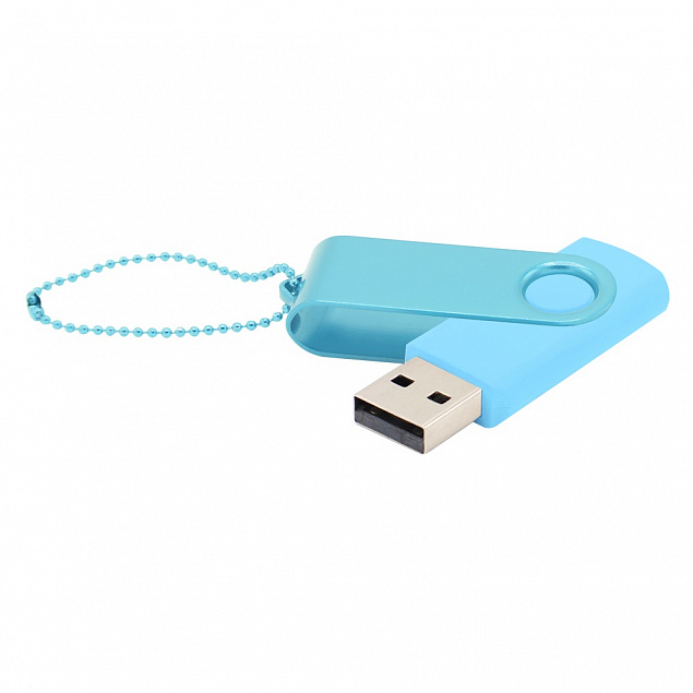 Флешка Designer To Go 2.0 USB 16Gb, голубой/бирюзовый с логотипом в Белгороде заказать по выгодной цене в кибермаркете AvroraStore