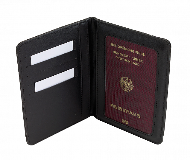 Портмоне для паспорта HILL DALE, черный с логотипом в Белгороде заказать по выгодной цене в кибермаркете AvroraStore