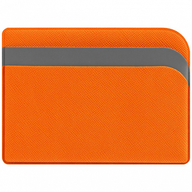 Чехол для карточек Dual, оранжевый с логотипом в Белгороде заказать по выгодной цене в кибермаркете AvroraStore