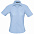 Рубашка женская с коротким рукавом ELITE, голубая с логотипом в Белгороде заказать по выгодной цене в кибермаркете AvroraStore